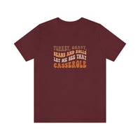 Turkey Gravy Beans & Rolls- Unisex Jersey Short Sleeve Tee