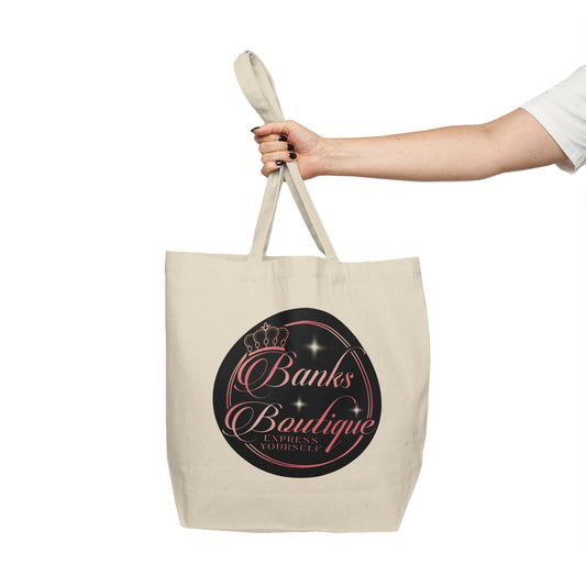 Promote Yoself- Banks Boutique Canvas Shopping Tote