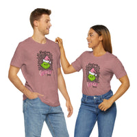 Pink Resting Grinchmas Bella Canvas Tee