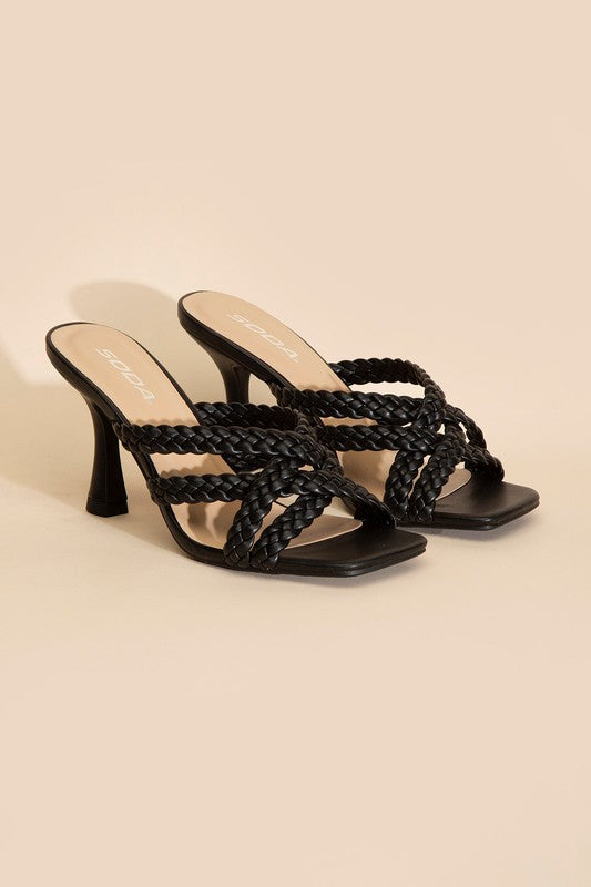 KELLAN DOUBLE CROSS BRAIDEDE HEELS