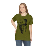 US Deer Skull-Unisex Bella Canvas Jersey Short Sleeve Tee