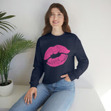 Hot Pink Lips Crewneck Sweatshirt