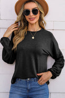 Round Neck Balloon Sleeve T-Shirt