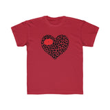 Kids Leopard Heart Valentine Tee