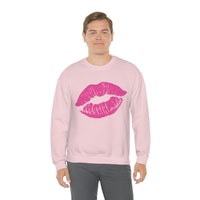 Hot Pink Lips Crewneck Sweatshirt