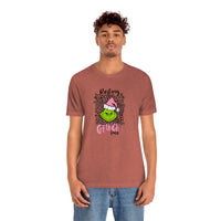 Pink Resting Grinchmas Bella Canvas Tee