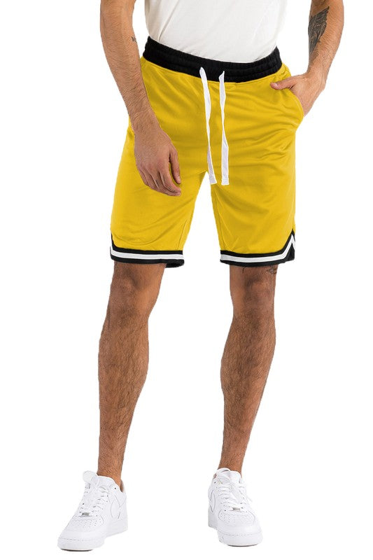 Men’s Solid Athletic Basketball Sports Shorts