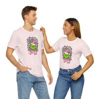 Pink Resting Grinchmas Bella Canvas Tee