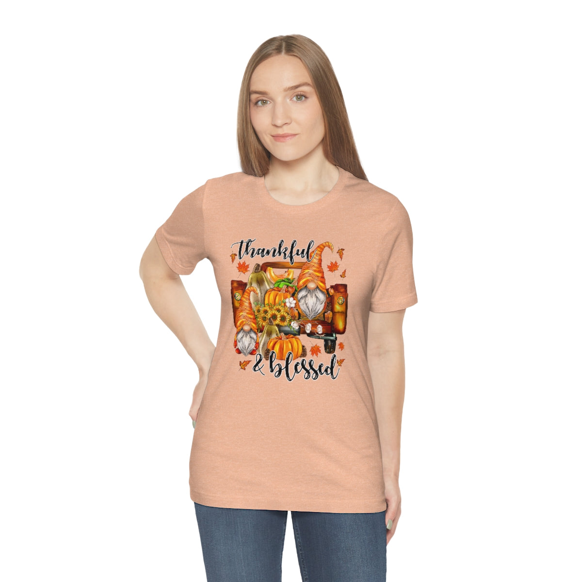 Thanksgiving Gnomes- Bella Canvas Unisex Jersey Short Sleeve Tee