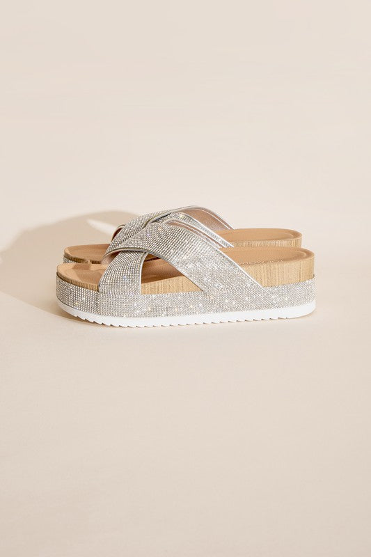 SODA APOLLO RHINESTONE SLIDES